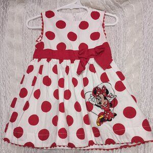Disney Parks 18m Minnie Mouse - white w/ red polka dots